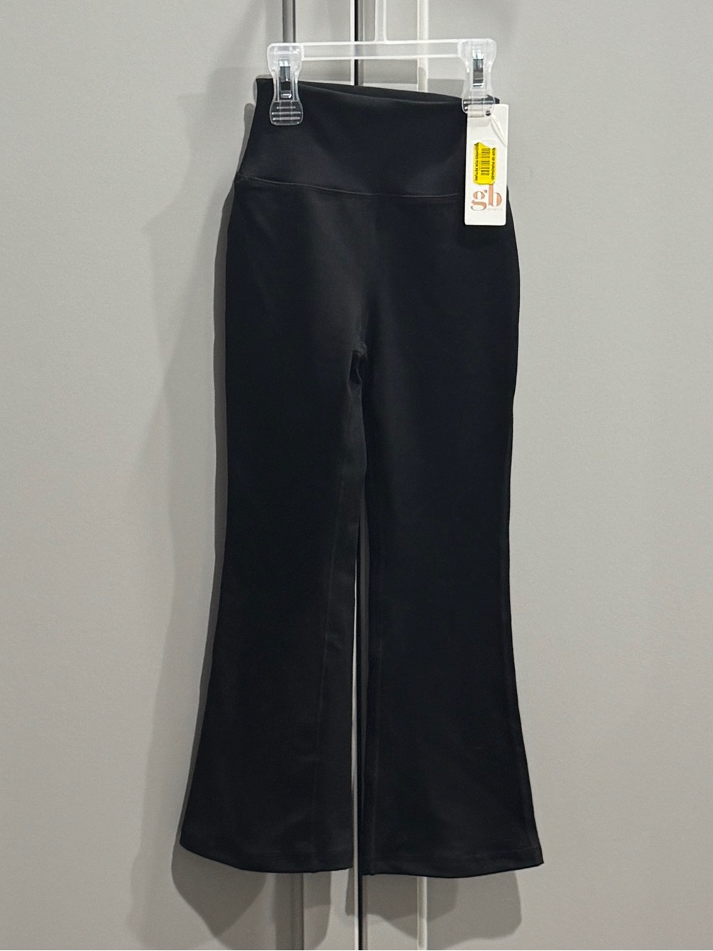 Black Flared Cropped Pants